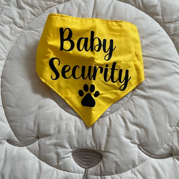 NEW BABY ANNOUNCEMENT DOG BANDANA - Picture 7 of 8